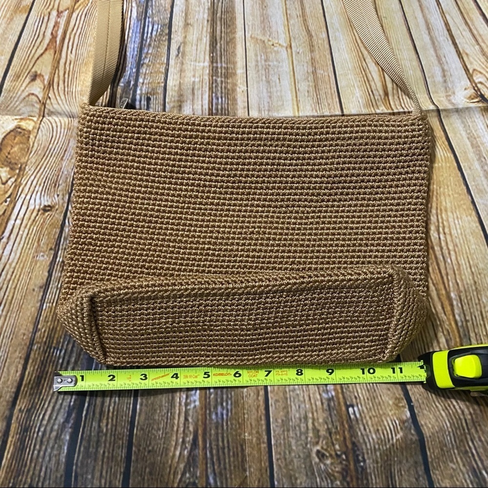 The Sak Tan Beige Woven Zipper Shoulder Bag - Picture 3 of 7